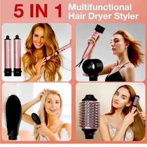 Brightup Air Styler, 5 in 1 Hair Dryer Brush with 110000 RPM High-Speed New